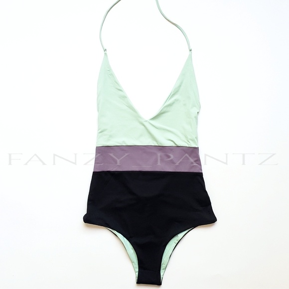 Tavik Colorblock Chase One Piece Swimsuit NEW XS - Picture 2 of 7